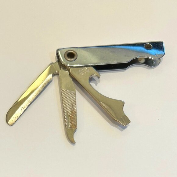 TWA Pocketknife Small Silvertone VINTAGE - Picture 3 of 11